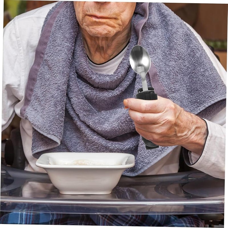 ملعقة ثقيلة التكيف للمسنين وذوي الإعاقة بمقبض مضاد للانزلاق - Image 4